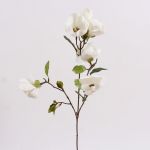 Magnolia Branch in White, H86 cm
