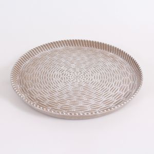Round Tray with Embossing, 30 cm ― Contieurope
