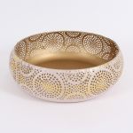 Antique-like Decorative Tray in Gold, 29 cm