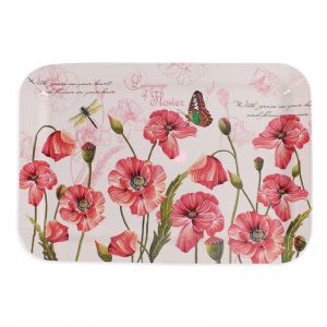 Tray - Poppies, large ― Contieurope