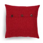 Cushion Cover in Red with Button Detail