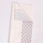 Hand Towel in Beige with Dotted Border 35×35 cm
