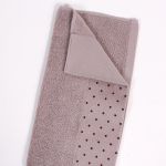 Hand Towel in Gray with Dotted Border 35×35 cm