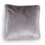 Italian Velvet Cushion Cover in Gray