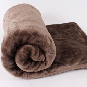 Plush Blanket in Khaki 150×200 cm ― Contieurope