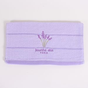 Lavender Patterned Hand Towel, 34×75 cm ― Contieurope