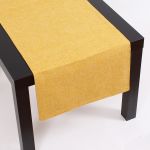 Asztali futó, sárga, 40×140 cm
