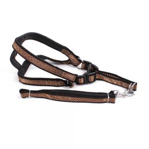 Dog Harness - Brown Polka Dots 120 cm ― Contieurope