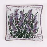 Cushion Cover with Lavender Pattern