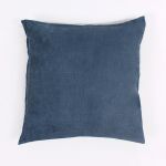 Cushion Cover in Blue with Ribbed Pattern