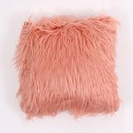 Faux Fur Cushion Cover in Pink