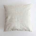 Cushion Cover in Ecru with Gold Seaming, 45×45 cm