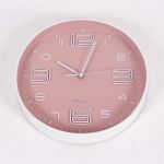 Wall Clock in Pastel Pink