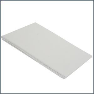 White sheet 100% cotton - 225×180 cm / 74,47×16,74 inch ― Contieurope