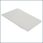 White sheet 100% cotton - 225×160 cm / 65,31×16,74 inch