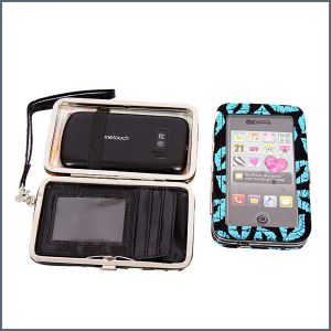 Phone case and card holder clutch ― Contieurope