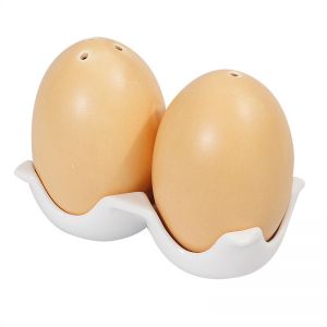 Egg shaped salt and pepper shakers ― Contieurope