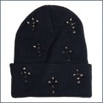 Beanie hat with rivets